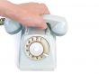 old phone against white