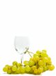 wineglass and grape