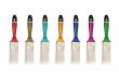 multicolored bristles