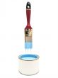 bristle and can with blue color