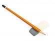pencil and eraser