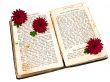 Old book with flowers