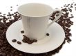 coffee beans and cup