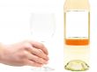 white wine with wineglass in hand
