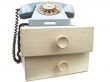 old phone at drawers