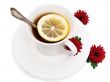 tea with flower