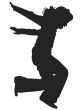 silhouette of young girl
