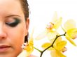 woman and orchid