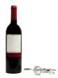 red wine bottles with corkscrew