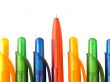 multicolored ballpoint