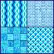 4 square pattern graphic blue