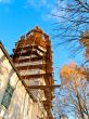 scaffolding at church