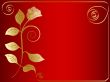 vector golden rose frame