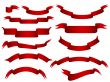red vector banners