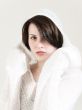 young woman in white
