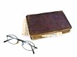 old book and glasses
