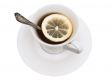cup of tea with lemon