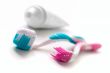 toothpaste and toothbrushes