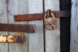 Old rusty padlock