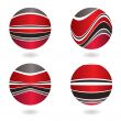 marble swirl red