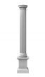 3d rendered illustration of a white column