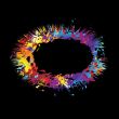 rainbow ink explode