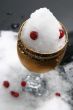 glass with snow