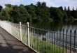 Lake with fence