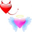 Love angel and Devil