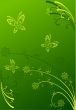 green Floral background