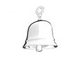 toon style bell 3D made with white background