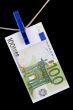 paper currency euro closeup