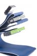 Blue computer cable close up