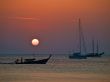 Yachts on a sunset.