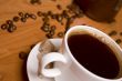 cup of coffee, sugar and beans