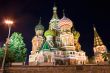 Saint Basil`s Cathedral at night