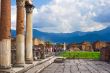 Ancient columns in Pompeii