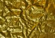 wrinkled golden paper