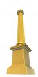 3d rendered illustration of a gold column