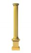3d rendered illustration from a gold column