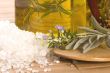 herbs and spices. rosemary, lavender, salt and olive