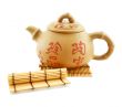 Japanese teapot and wooden stand