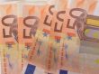 Fifty euro banknotes
