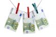big banknote on white