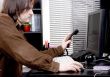 man work in office