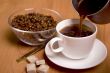 cup of coffee, sugar and beans