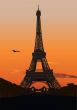 Eiffel tower at sunset