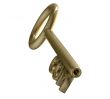 key in gold with COM text 3d made