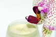 cream with orchids. Spa concept