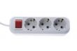 Electric socket and outlet on white